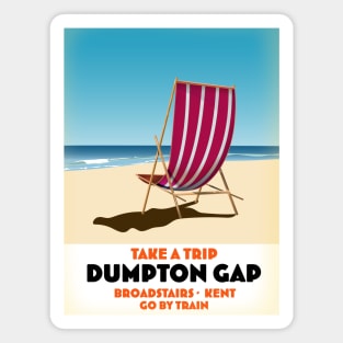 Dumpton Gap Seaside travel poster Magnet